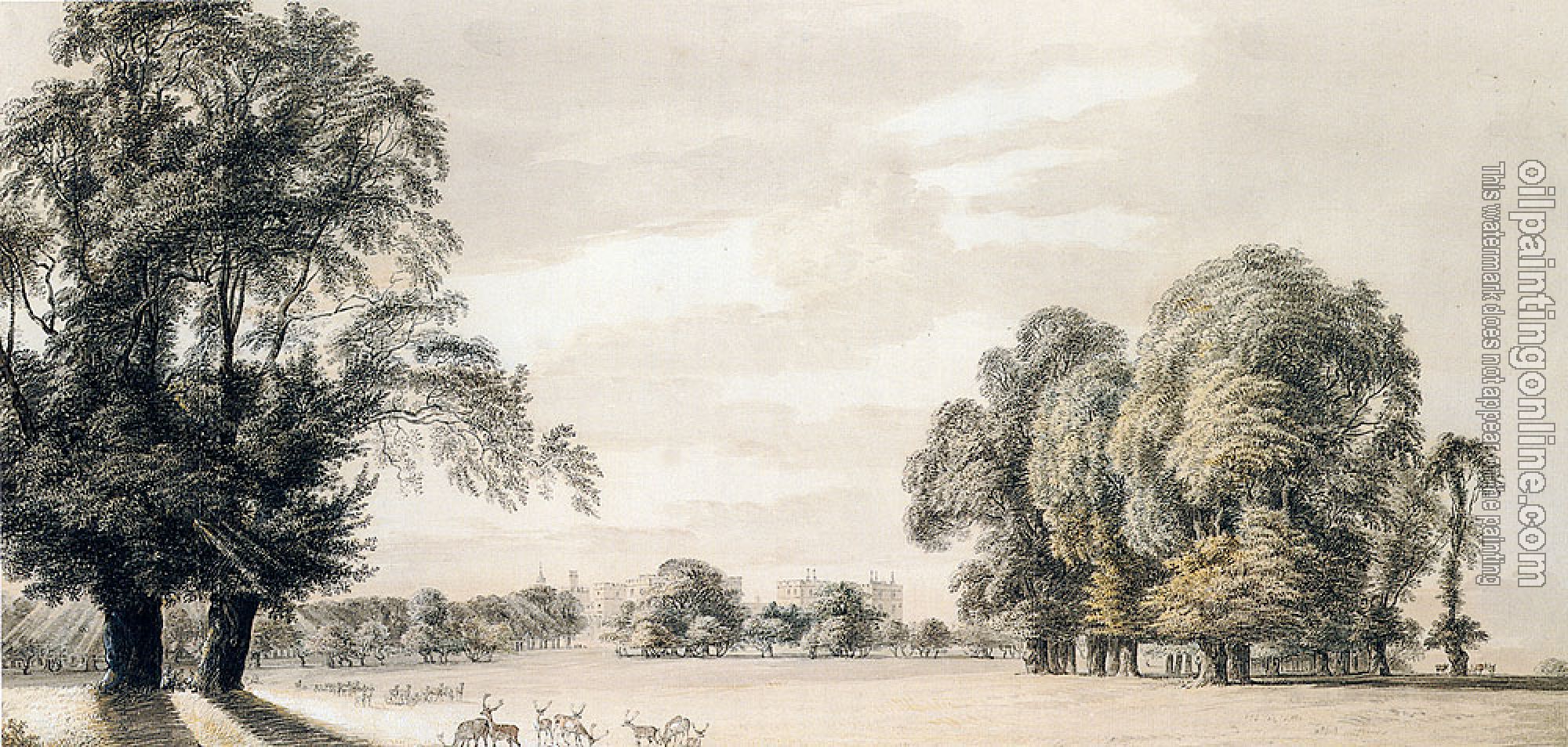 Paul Sandby - South East View Of Windsor Castle From The Park